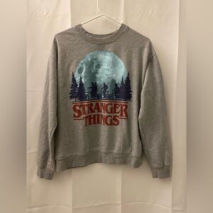 Stranger Things Gray Graphic Sweatshirt